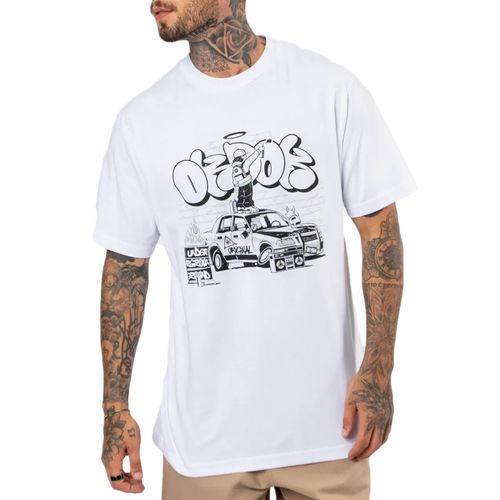 Camiseta Masculina Okdok Oversized Underground BRANCO-1250219- -1-